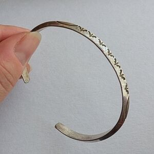 Sterling Silver Stamped Cuff Bracelet